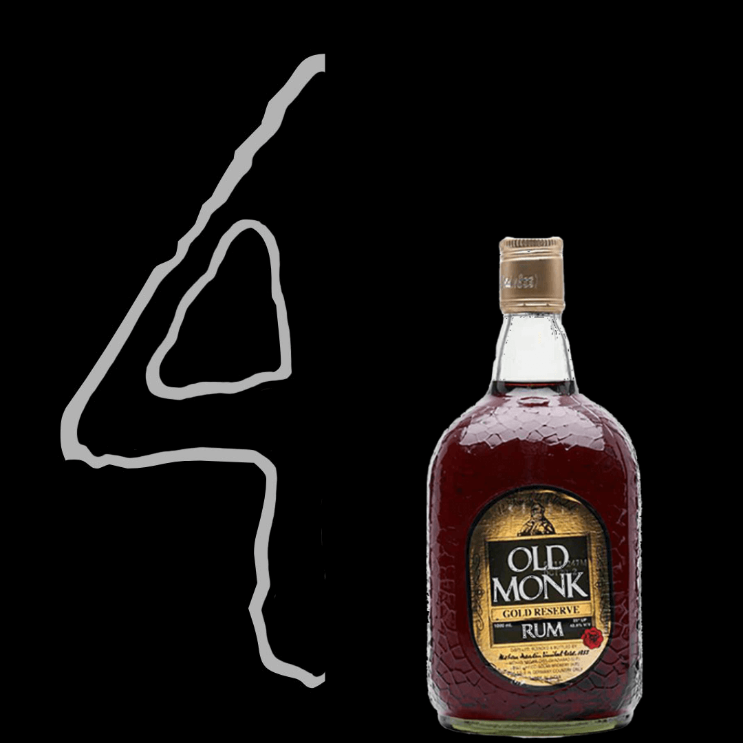OLD MONK RUM 12 YEARS OLD GOLD RESERVE AUS INDIEN