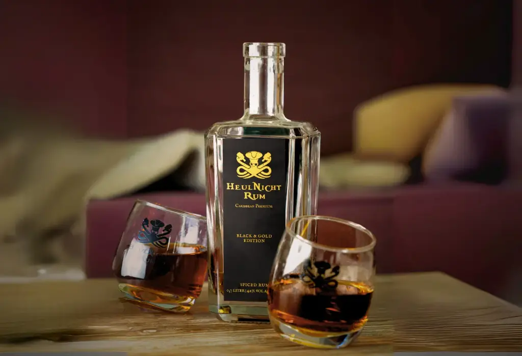 [MG10196] HeulNichtRum Black & Gold Taumler Paket